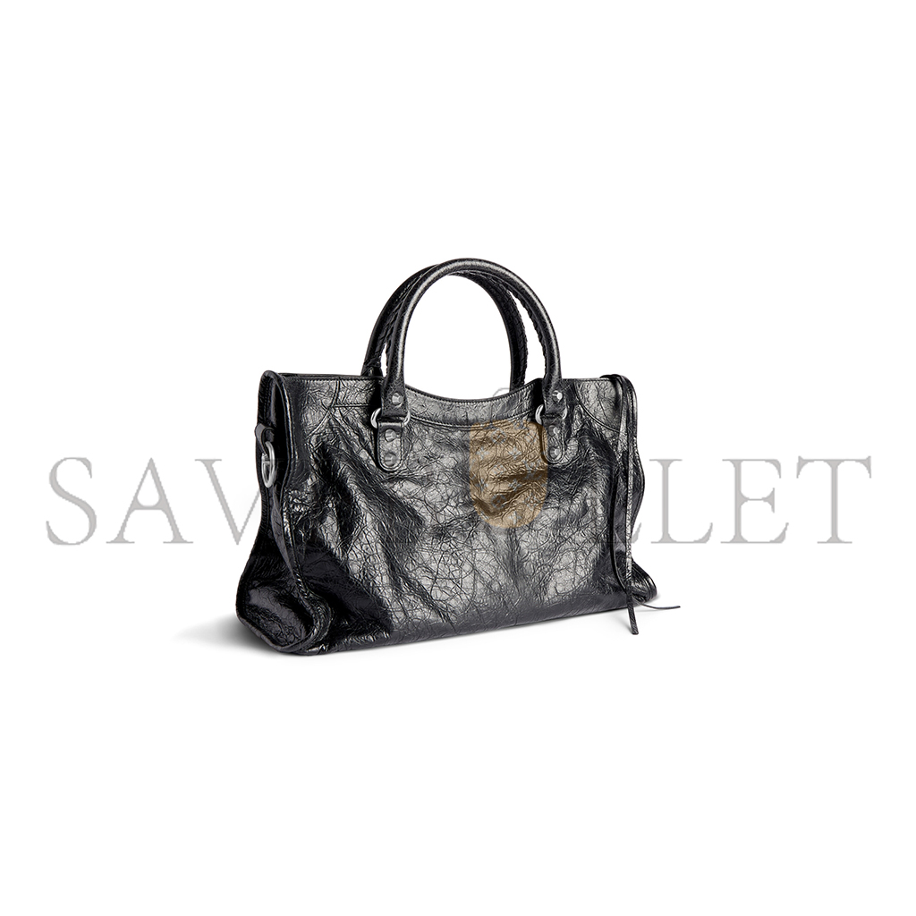 BALENCIAGA LE CITY MEDIUM BAG IN BLACK 7977862AA9S1000 (38*24*13cm) BALENCIAGA LE CITY MEDIUM BAG IN BLACK 7977862AA9S1000 (38*24*13cm)